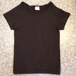 COSABELLA Cropped Stretch Crew Neck T-Shirt Made in Italy